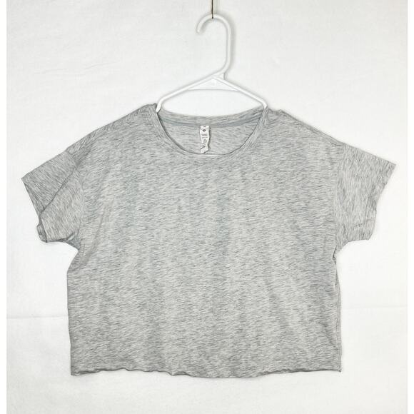 Women's Lululemon Cates Tee Heathered Core Ultra Light Grey 6 - Picture 2 of 4